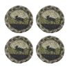MOOSE BRAIDED COASTERS - SET OF 4