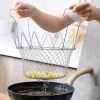 fStainless Steel Folding Strainer Spoon; Screen Frying Tool For French Fries And Chicken