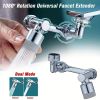 1pc, 1080 ° Swivel Faucet Extender, ABS Universal Sink-Water Aerator, Kitchen Bathroom 1080 ° Angle Rotatable Spray Attachment