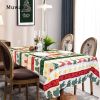 Muwago Colorful Festive Table Cloth High Quality Waterproof Oil Proof Table Cover For Dining Room Christmas Holiday Decoration
