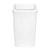 13 Gallon Trash Can, Plastic Swing Top Kitchen Trash Can
