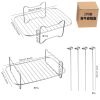 airAir Fryer Accessories-Air Fryer Rack 2Pack, Multi-purpose Double Layer Rack with Skewer